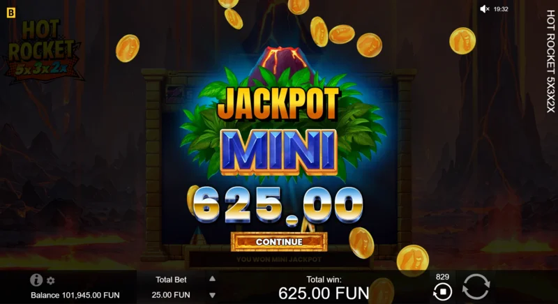 Hot Rocket 5x 3x 2x – ჯეკპოტი Max x1000